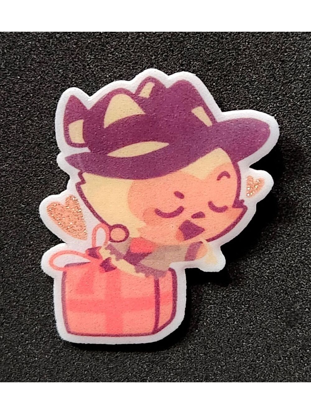 Striker glitter pin - Helluva Boss